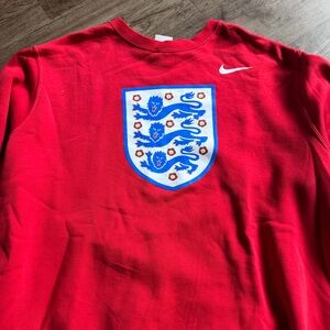 Nike Crew Neck Sweatshirt Red England National Team XL